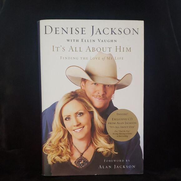 💚3/$20 Book: "It's All About Him" - Written by Alan Jackson's Wife, Denise - Picture 1 of 12